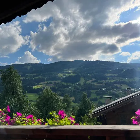 Platzhirsch Panorama View Balkon, Gartensauna, Garten, Grillplatz