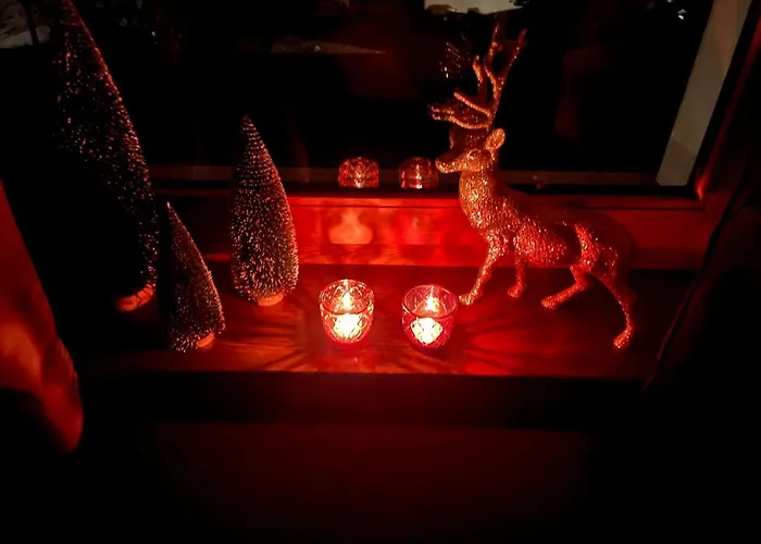 Platzhirsch Panorama View Balkon, Gartensauna, Garten, Grillplatz