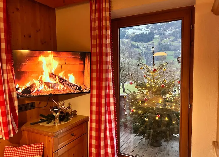 Platzhirsch Panorama View Balkon, Gartensauna, Garten, Grillplatz Apartamento