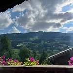 Platzhirsch Panorama View Balkon, Gartensauna, Garten, Grillplatz